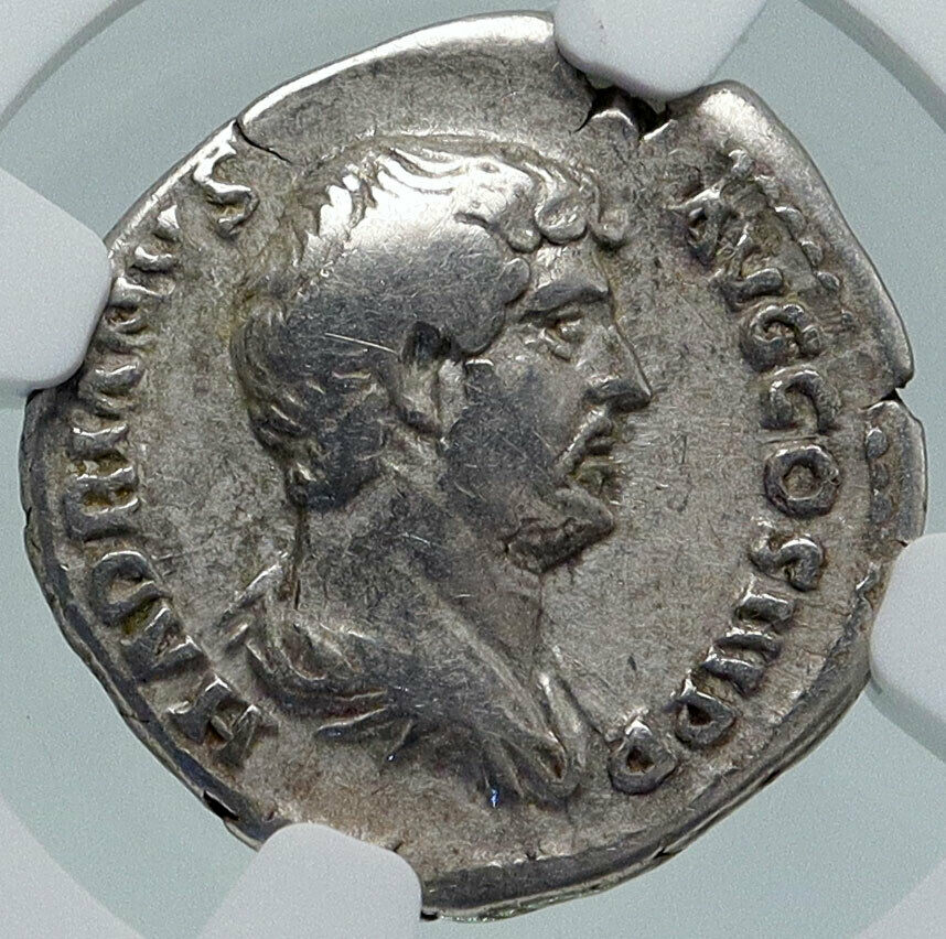 HADRIAN Travels to ALEXANDRIA Authentic Ancient Silver Roman Coin NGC i86391