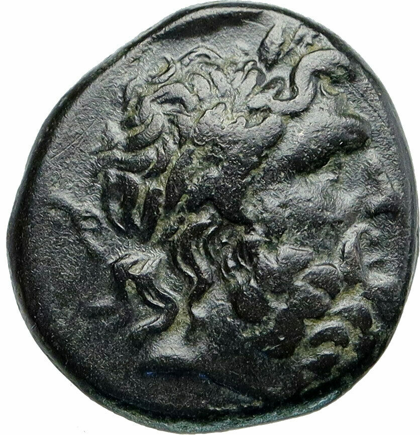 APAMEIA in PHRYGIA 88BC Authentic Ancient Greek Coin ZEUS ARTEMIS Statue i86215