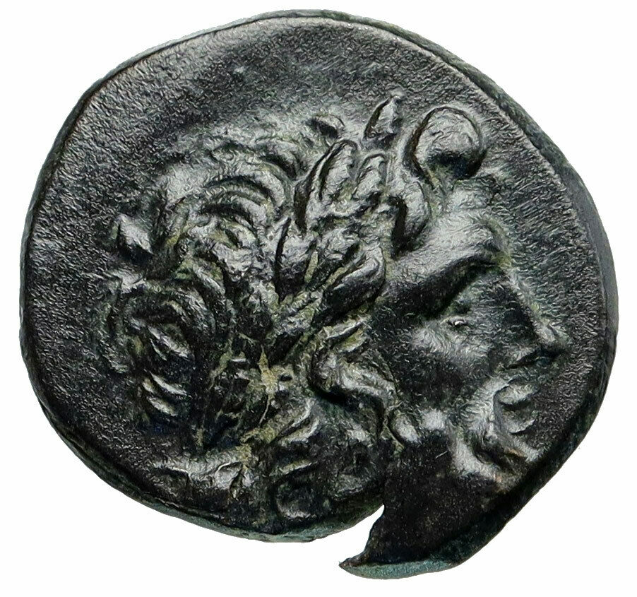 APAMEIA in PHRYGIA 88BC Authentic Ancient Greek Coin ZEUS ARTEMIS Statue i86213