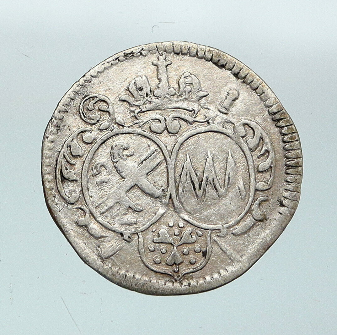 1683 GERMAN STATES BAMBERG Orb & Cross SILVER 1/24 Thaler (Groschen) Coin i87680