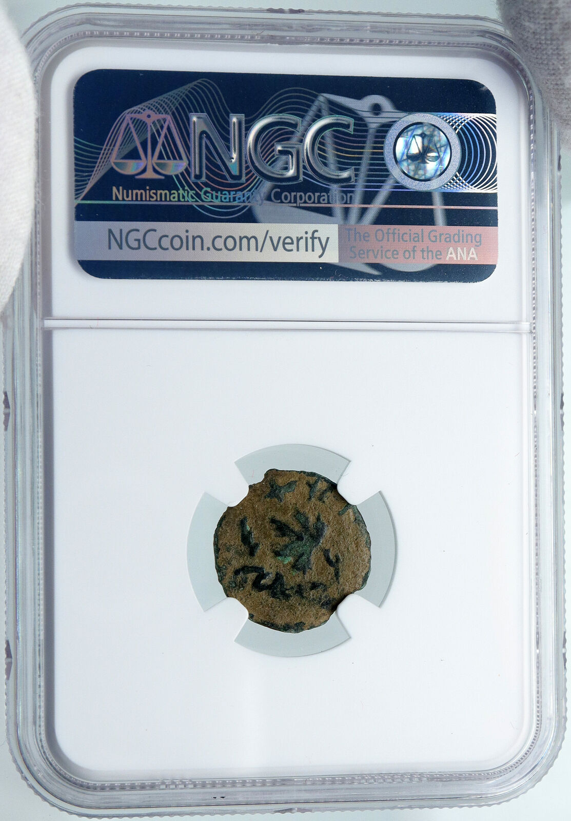 Authentic Ancient JEWISH WAR vs ROMANS 67AD Historical JERUSALEM Coin NGC i87768