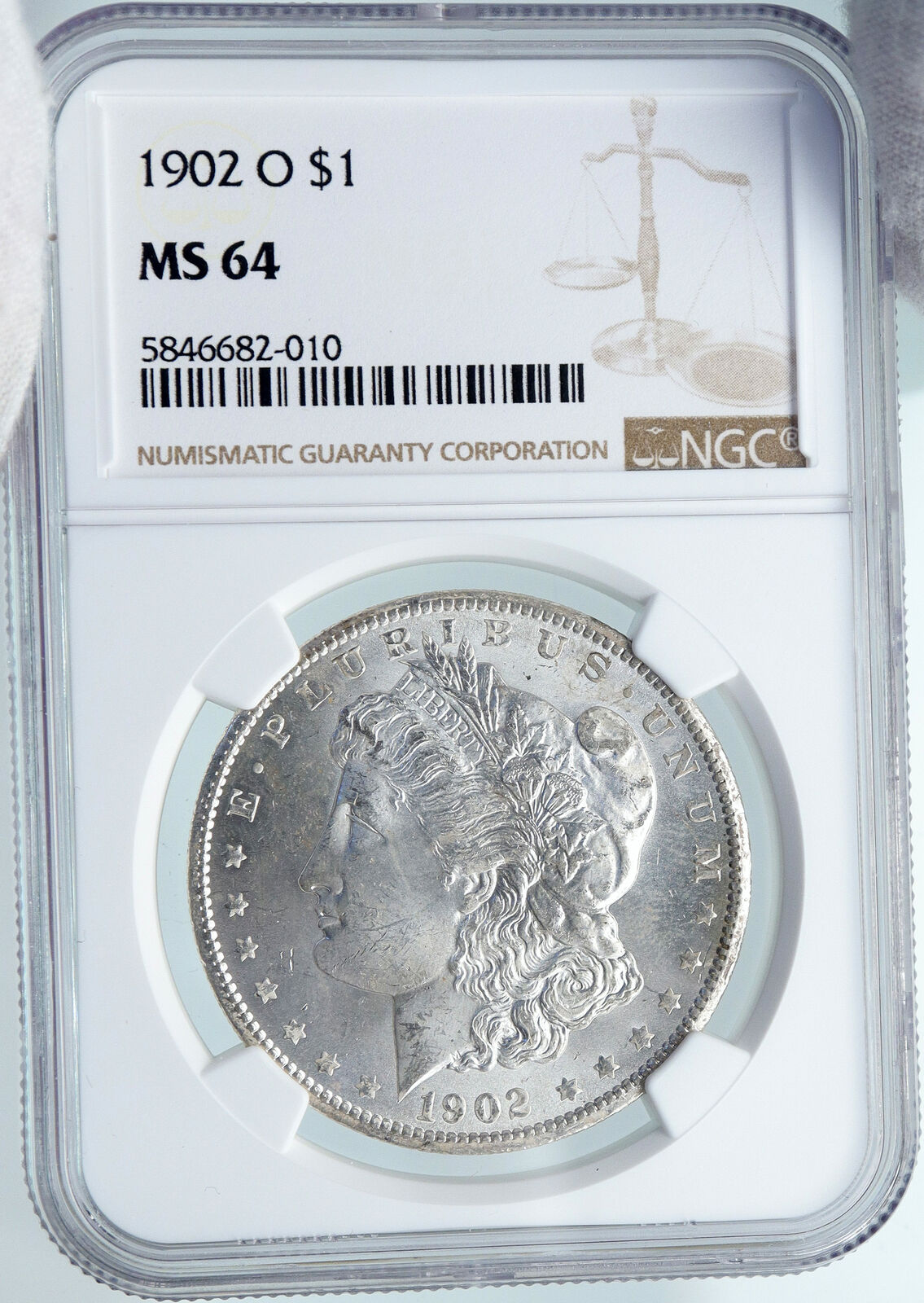 1902 O UNITED STATES of America SILVER Morgan US Dollar Coin EAGLE NGC i87814