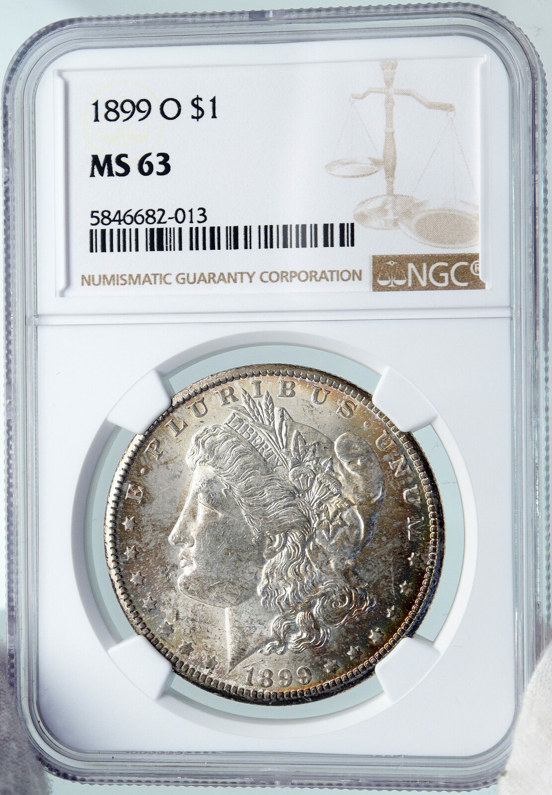 1899 O UNITED STATES of America SILVER Morgan US Dollar Coin EAGLE NGC i87819