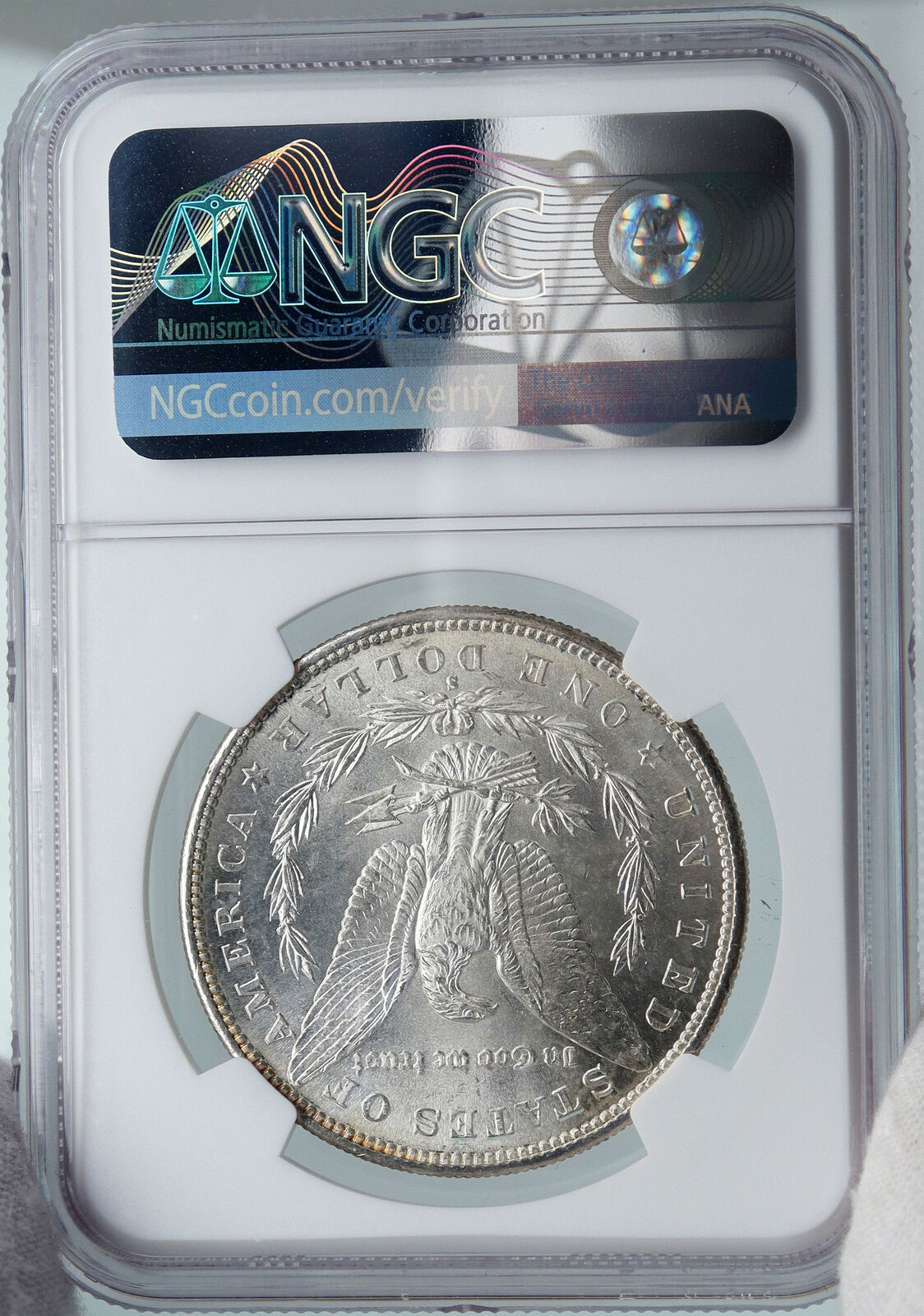 1882 UNITED STATES of America SILVER Morgan US Dollar Coin EAGLE NGC MS i87821