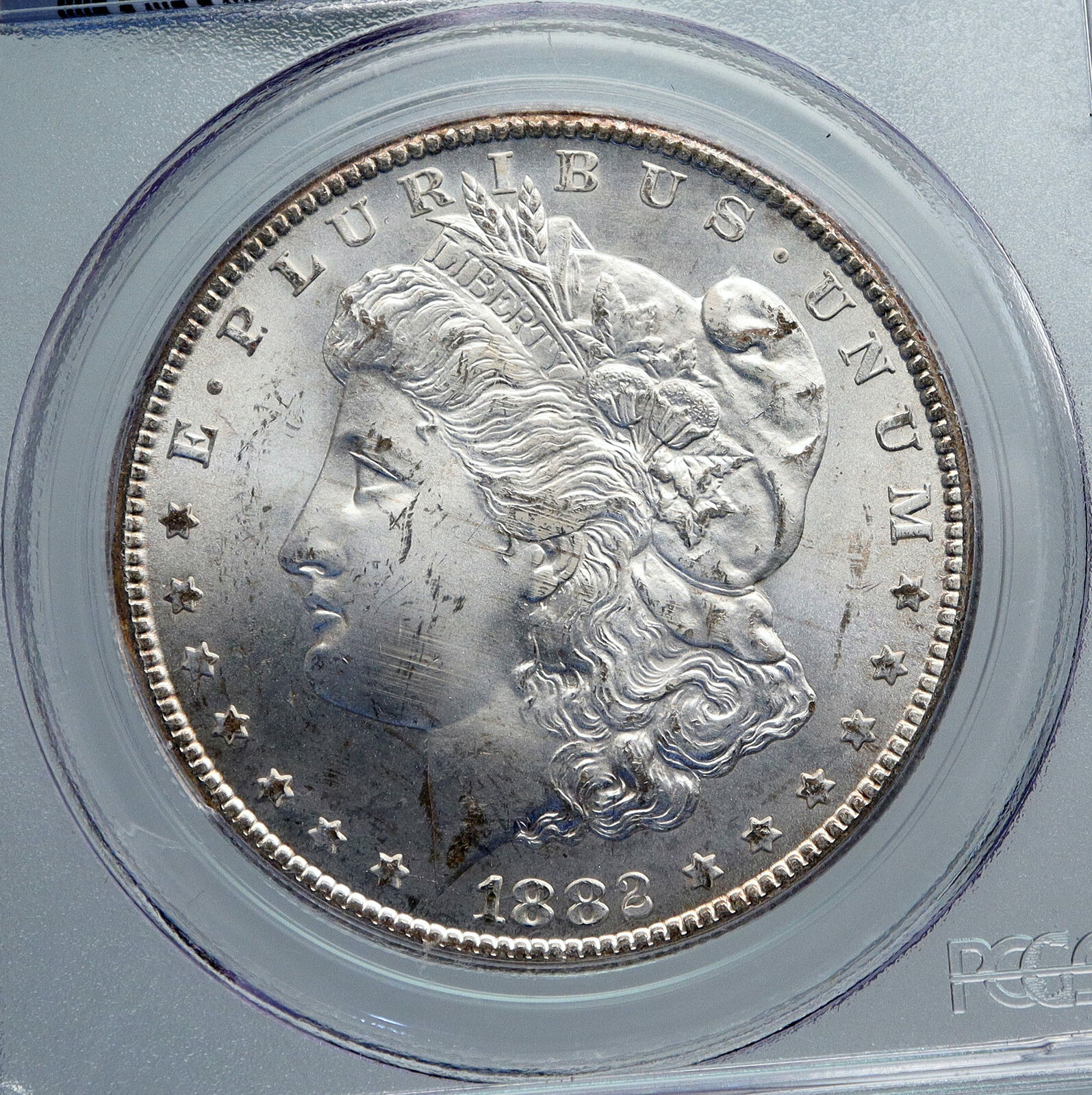 1882 CC UNITED STATES of America SILVER Morgan US RARE Dollar Coin PCGS i88562