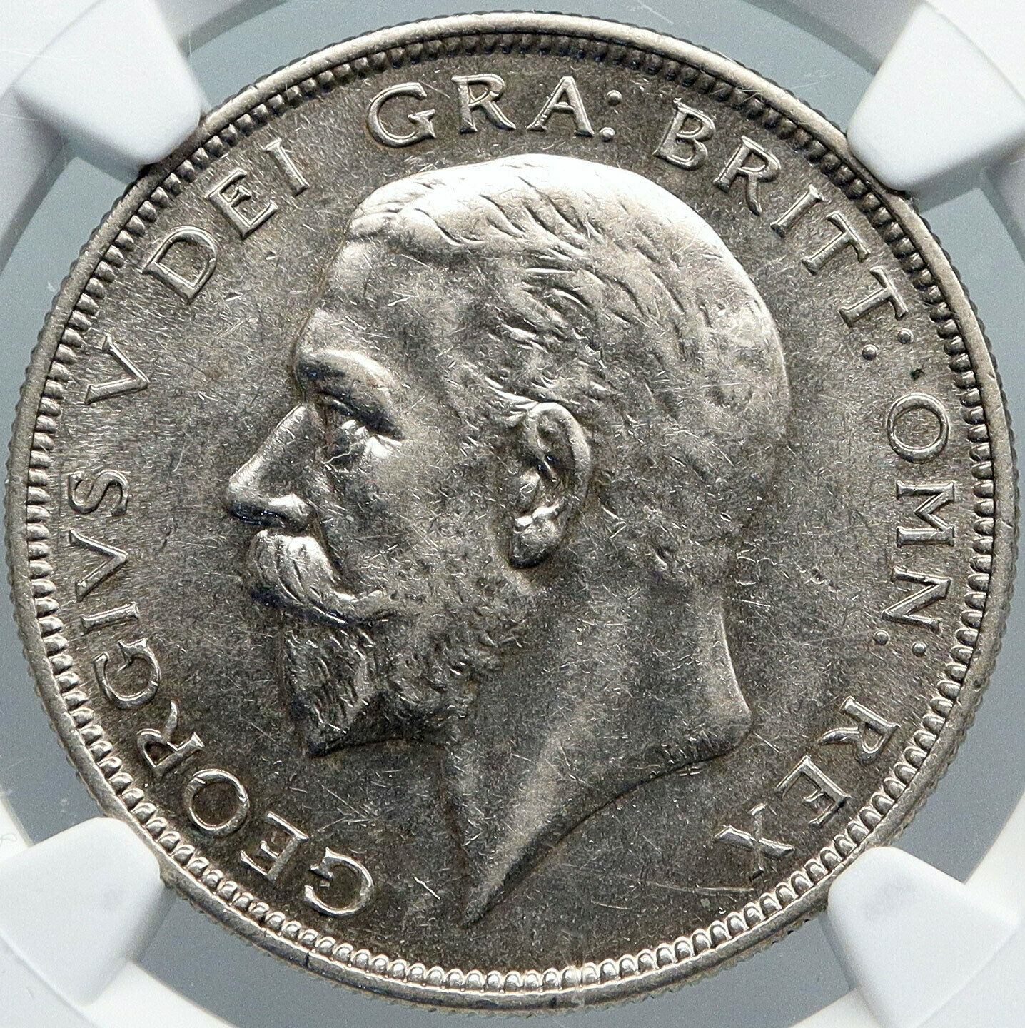 1931 Great Britain UK KING GEORGE V Vintage Silver Half Crown Coin NGC i88561