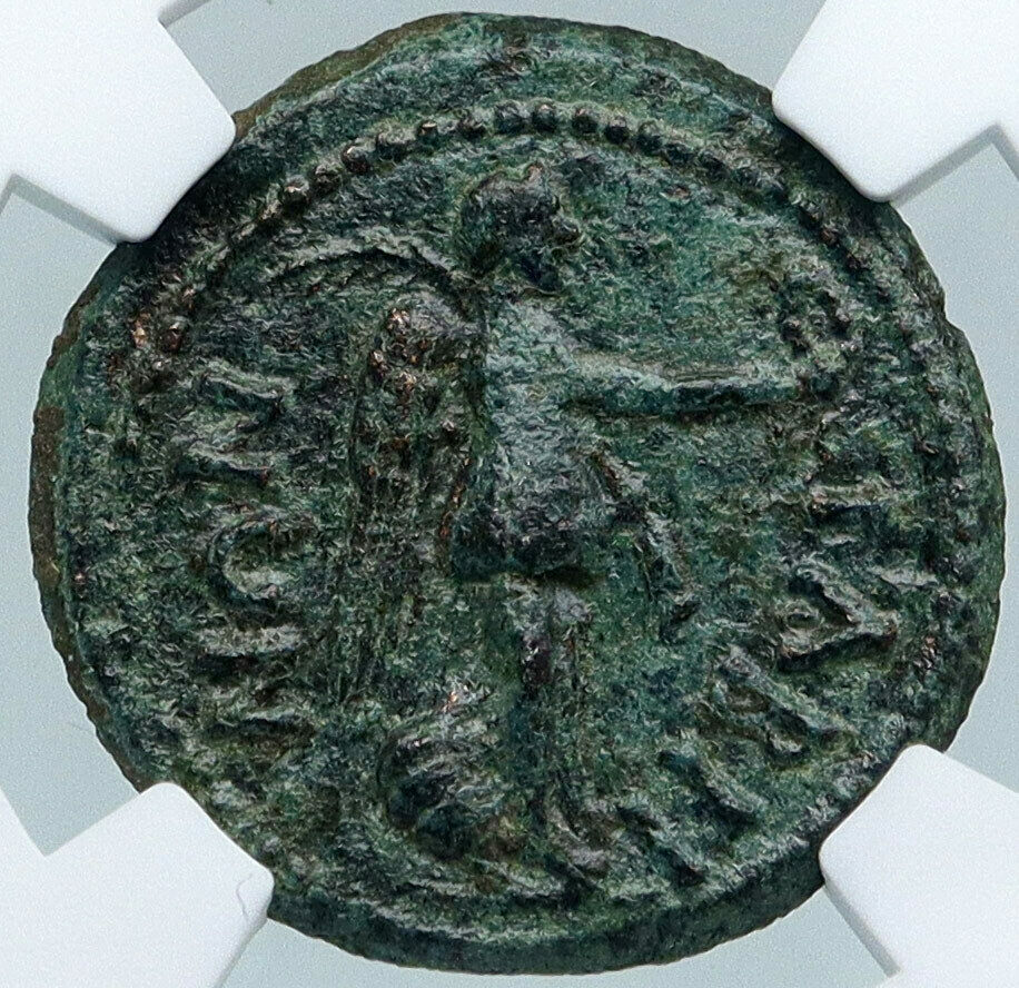 PLOTINA wife of TRAJAN Very Rare TABAE CARIA Ancient Roman Coin NGC i87794