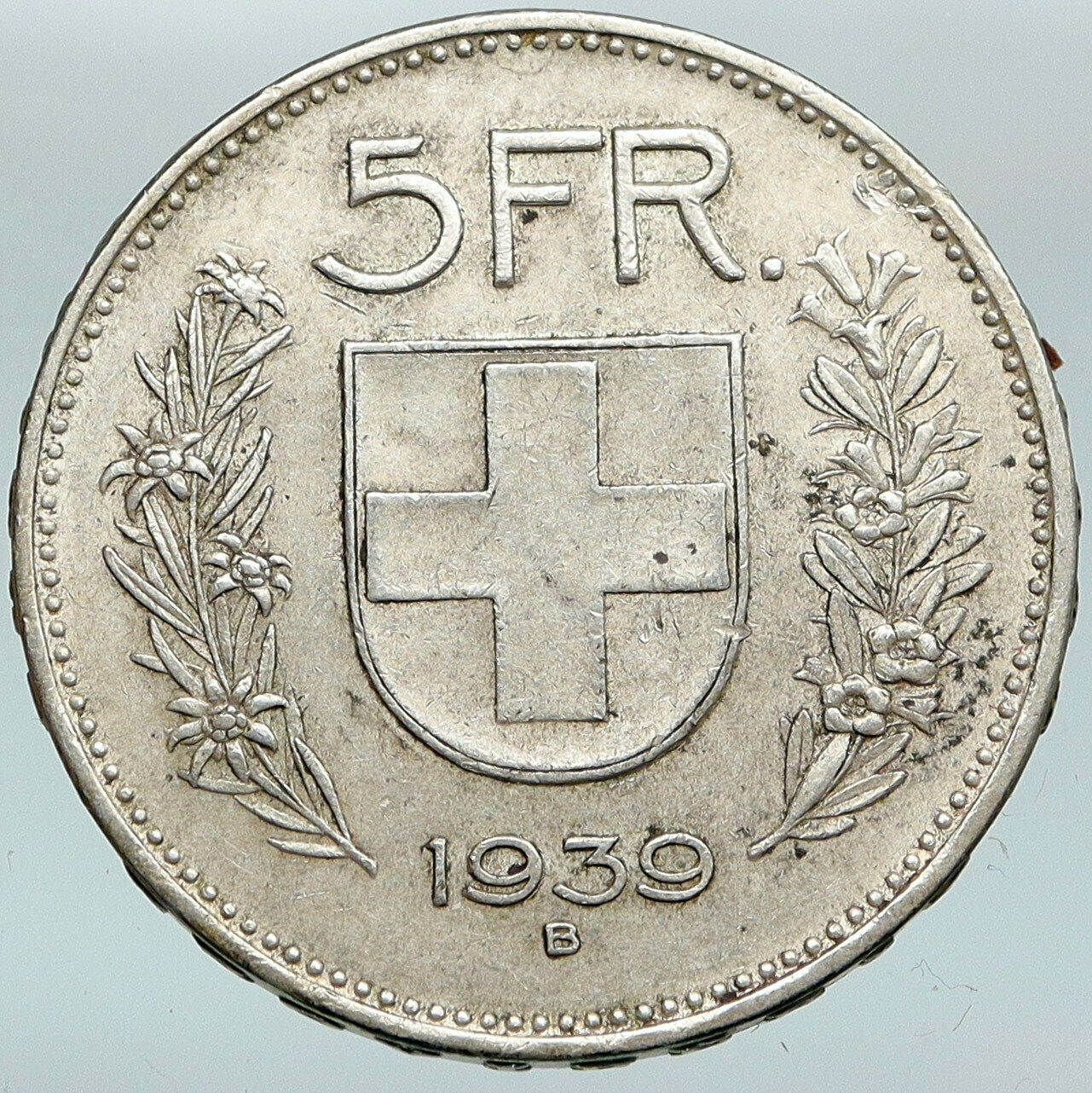 1965 Switzerland Founding HERO WILLIAM TELL 5 Francs Silver Swiss Coin i88303