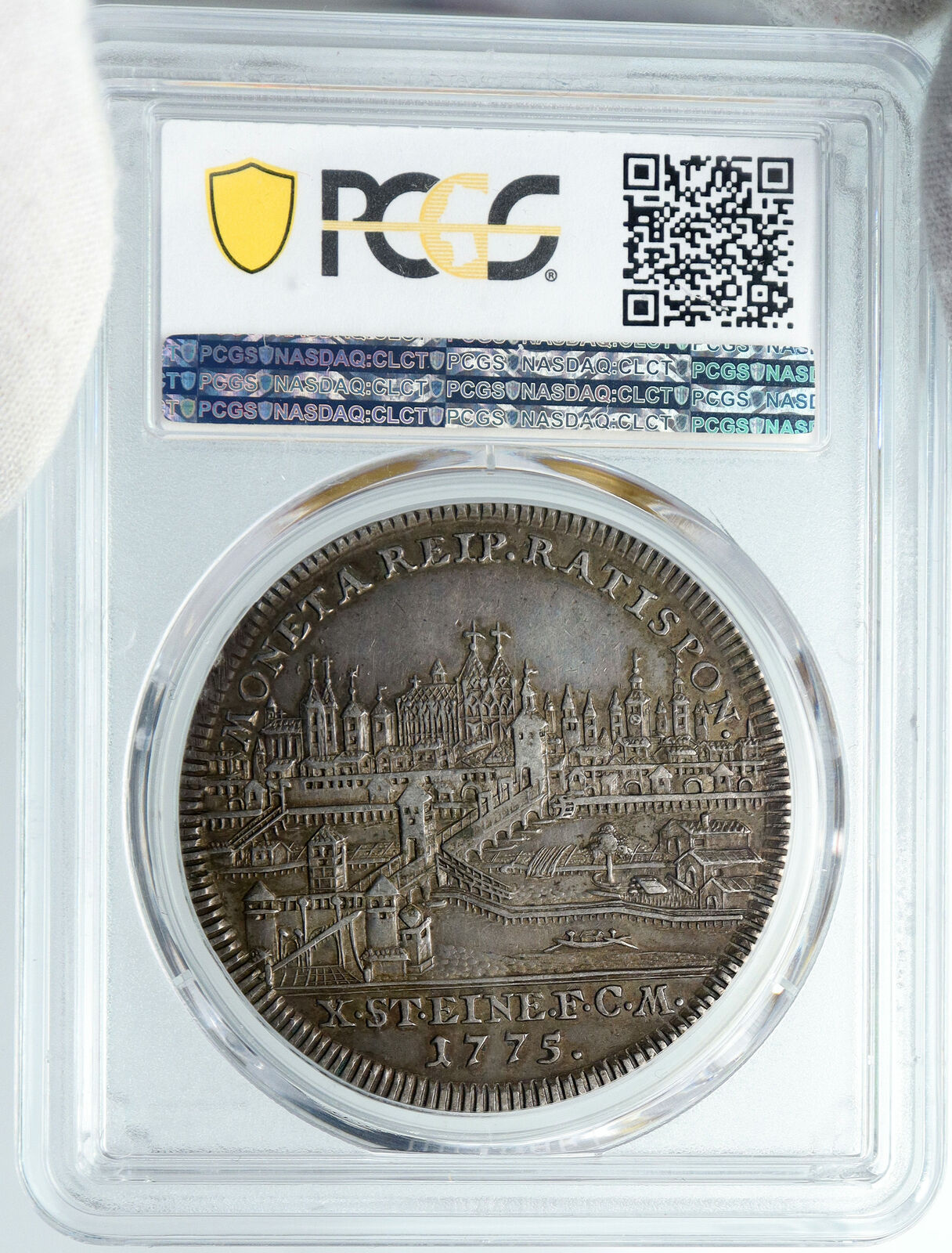 1775 GERMANY German States REGENSBURG Franz II Silver Thaler Coin NGC i88874