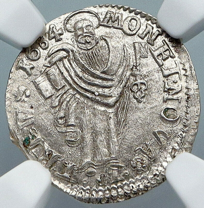 1684 ARCHBISHOPRIC TRIER German States ORSBECK Silver 4 Pfennig Coin NGC i88870