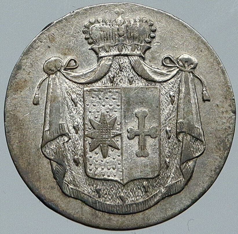 1822 German States WALDECK Friedrich Heinrich Silver 2Mariengroschen Coin i88598