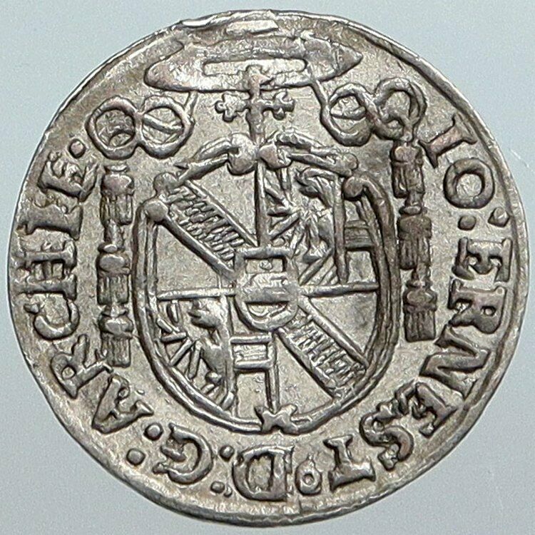 1694 AUSTRIA Bisphoric SALZBURG Johann Ernst von Thun Silver Kreuzer Coin i89029