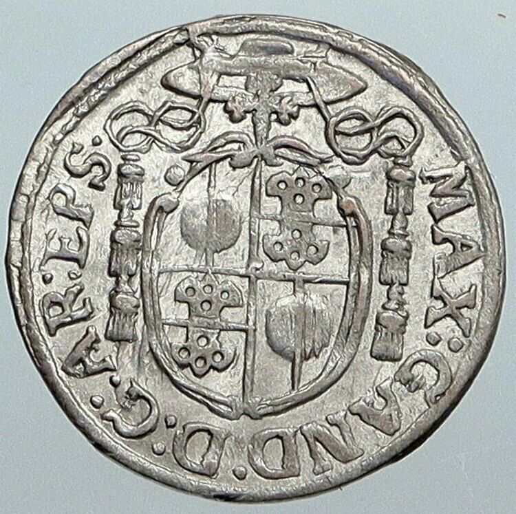 1686 AUSTRIA Salzburg BISHOPRIC Max Gandolf Kuenburg Silver Kreuzer Coin i89040