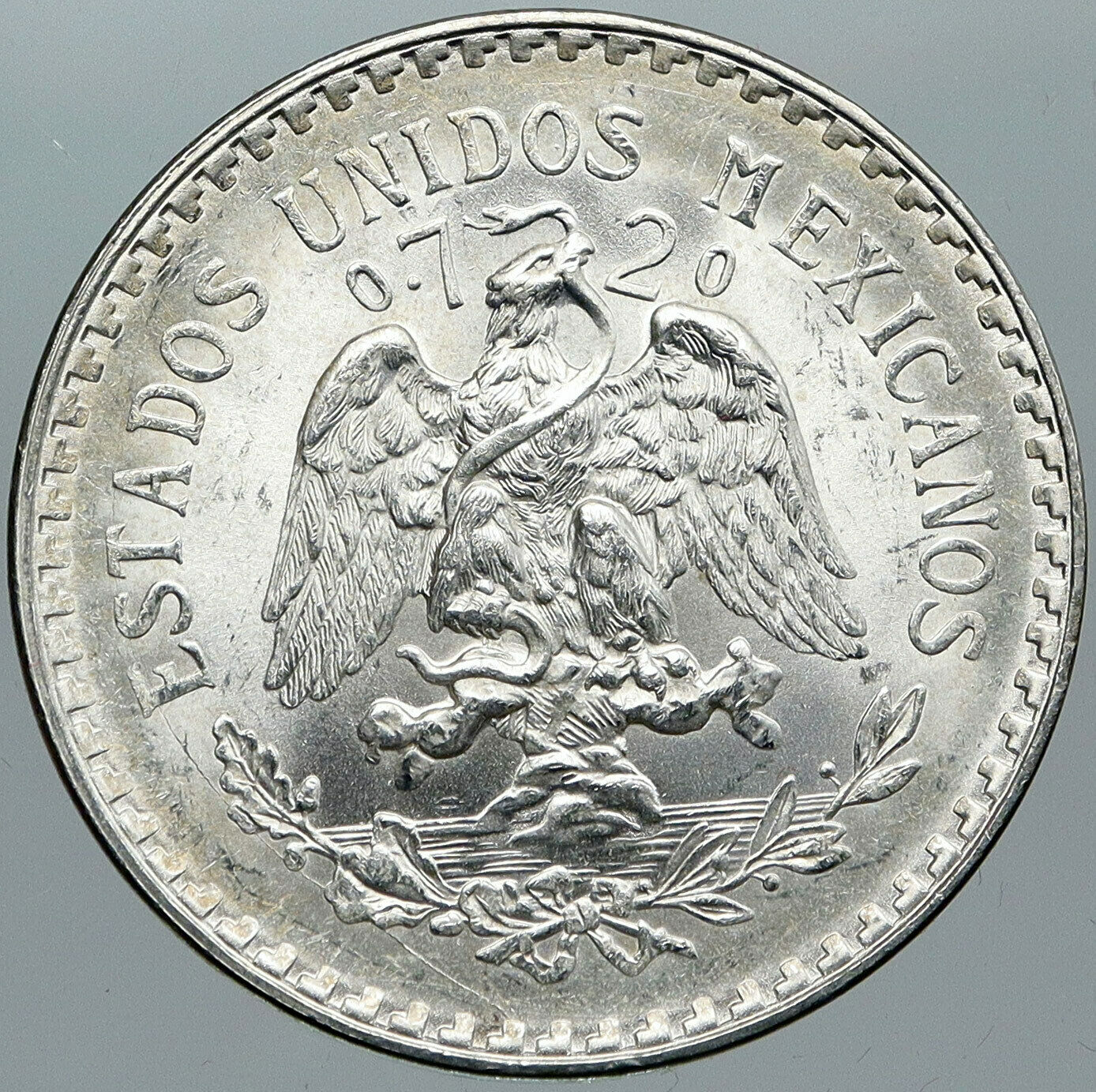 1944 MEXICO Eagle Liberty Cap Large Vintage OLD Silver Peso Mexican Coin i88775