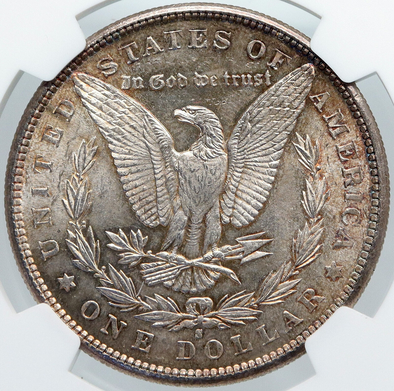 1881 S UNITED STATES of America SILVER Morgan US Dollar Coin EAGLE MS NGC i89167