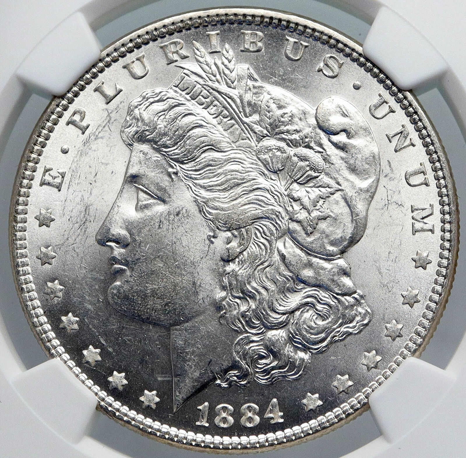 1884 P UNITED STATES of America SILVER Morgan US Dollar Coin EAGLE NGC i89176