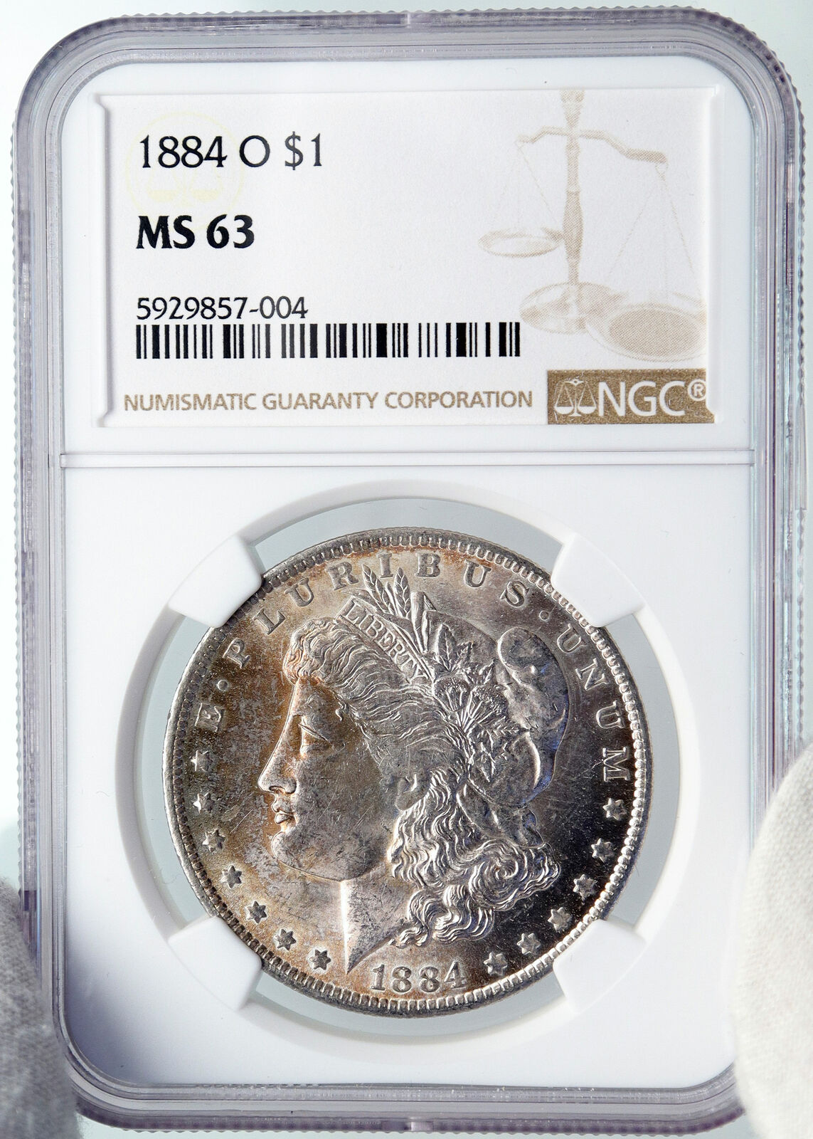 1884 O UNITED STATES of America SILVER Morgan US Dollar Coin EAGLE NGC i89178