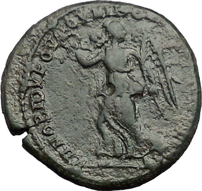 ELAGABALUS 218AD Nicopolis ad Istrum NIKE Victory Ancient Roman Coin i54774