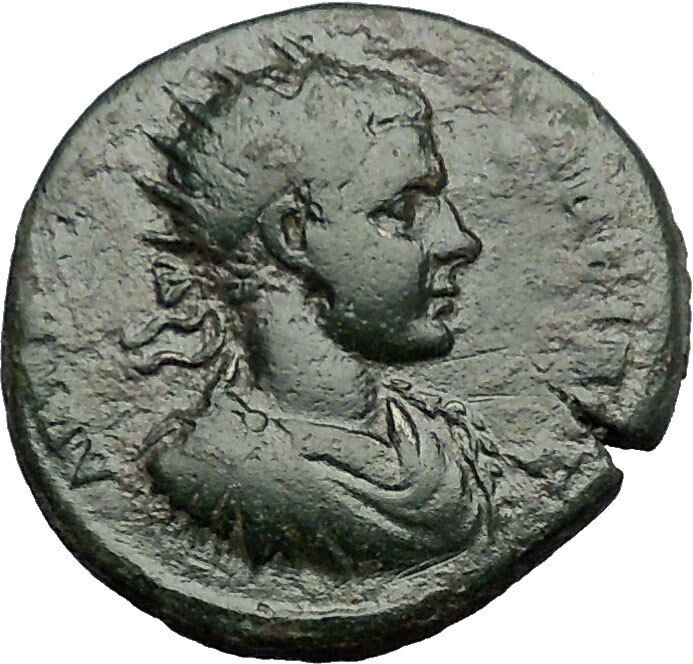 ELAGABALUS 218AD Nicopolis ad Istrum NIKE Victory Ancient Roman Coin i54774