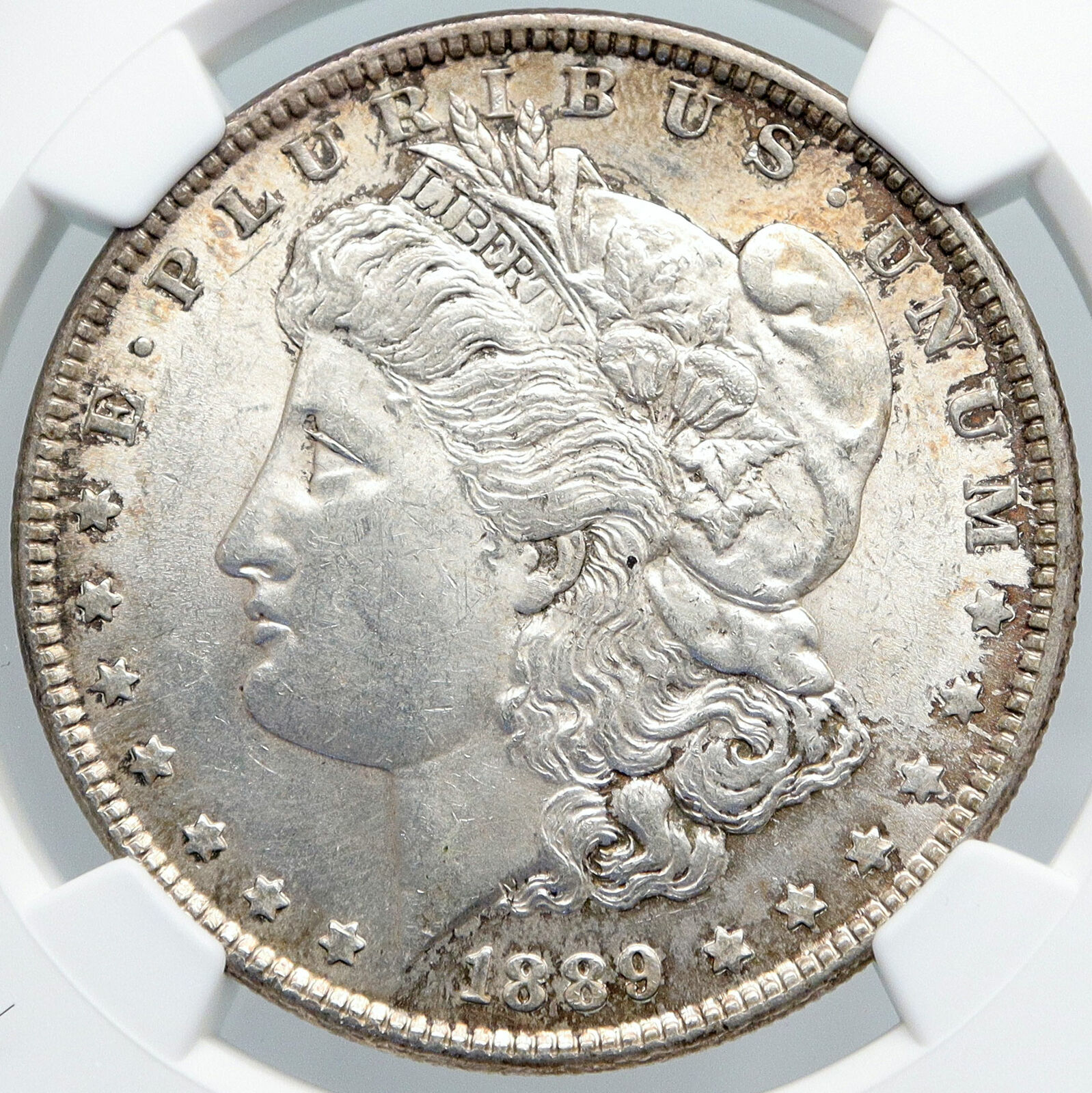 1889 P UNITED STATES of America SILVER Morgan US Dollar Coin EAGLE NGC i89172