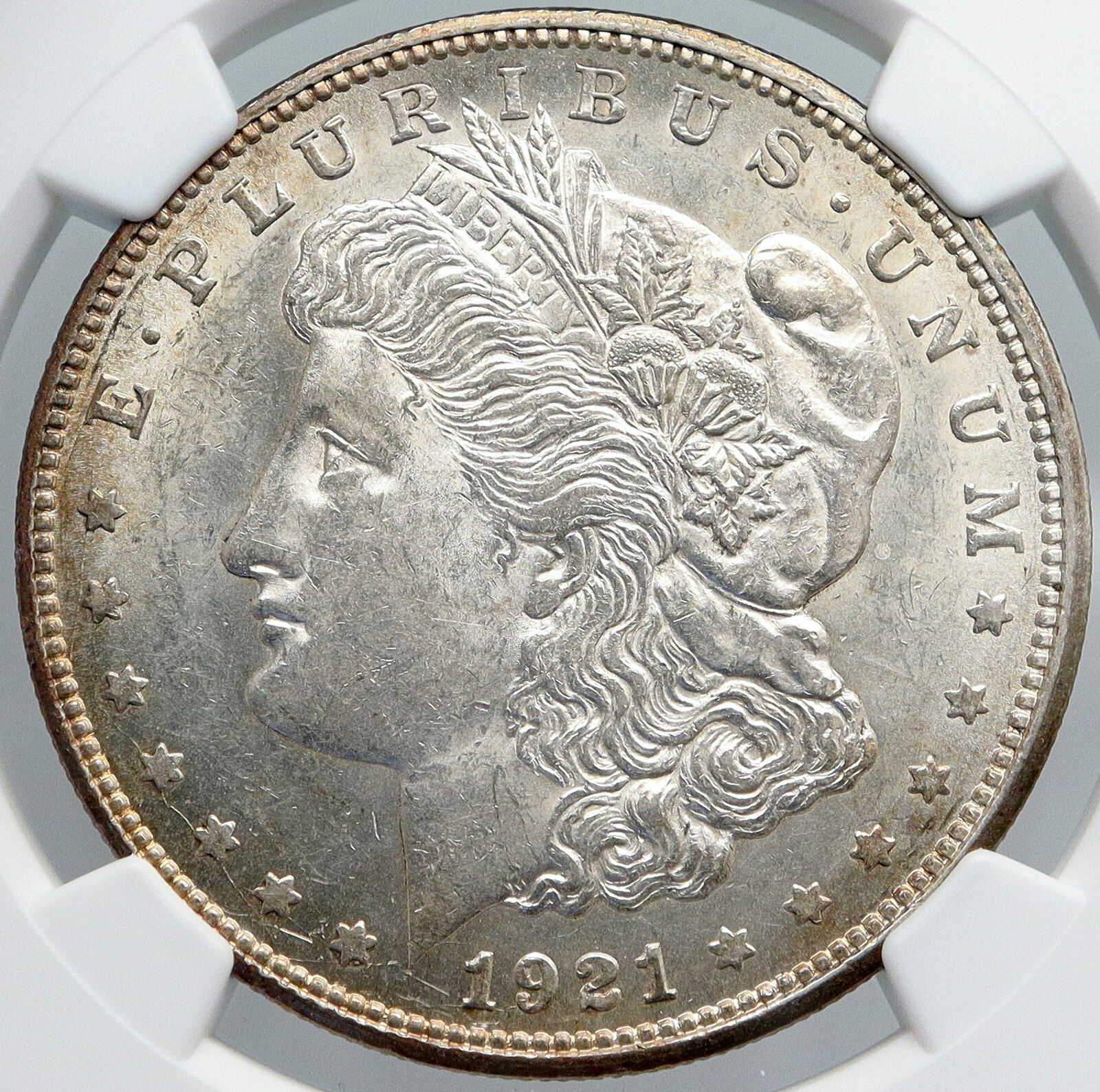 1921 D UNITED STATES of America SILVER Morgan US Dollar Coin EAGLE NGC i89187