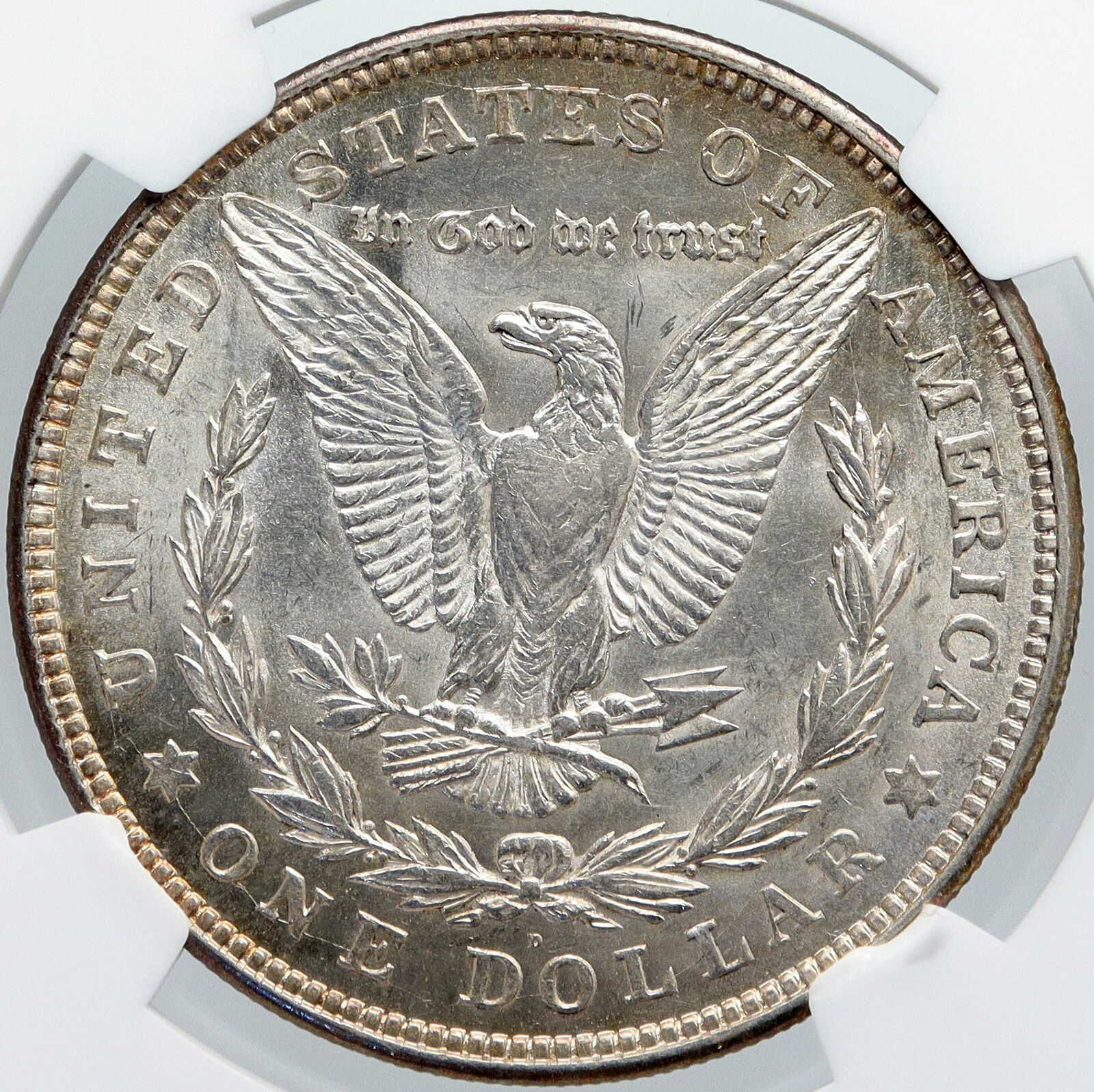 1921 D UNITED STATES of America SILVER Morgan US Dollar Coin EAGLE NGC i89187