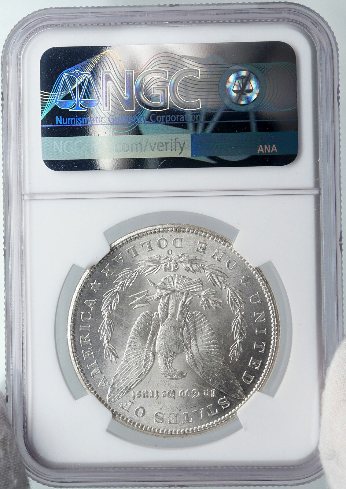 1902 O UNITED STATES of America SILVER Morgan US Dollar Coin EAGLE NGC i89185