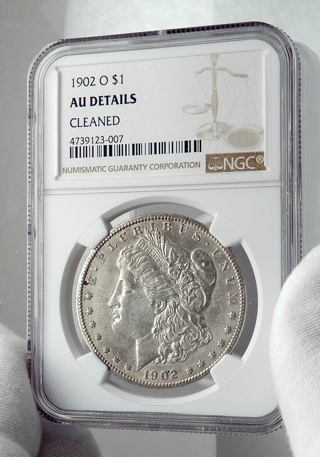 1902 O UNITED STATES of America SILVER Morgan US Dollar Coin EAGLE NGC i80038