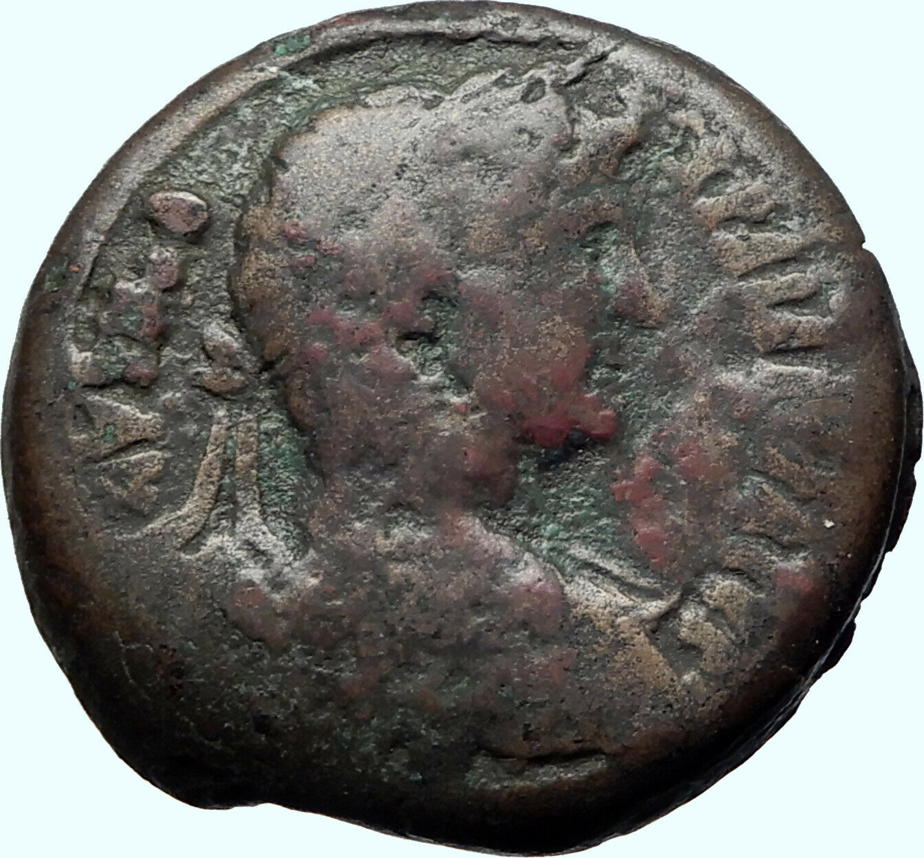 HADRIAN 127AD Alexandria Egypt HemidrachmEuthenia Andro-Sphinx Roman Coin i42054