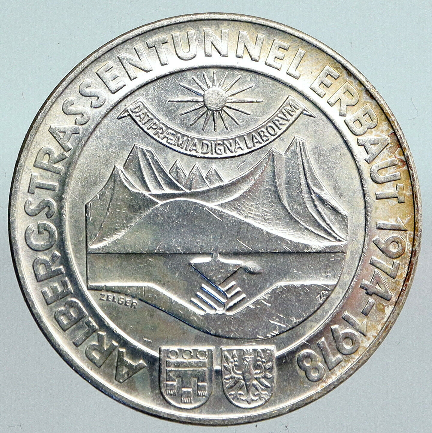 1978 AUSTRIA City of Villach Founding Genuine Silver 100 Shilling Coin i90104