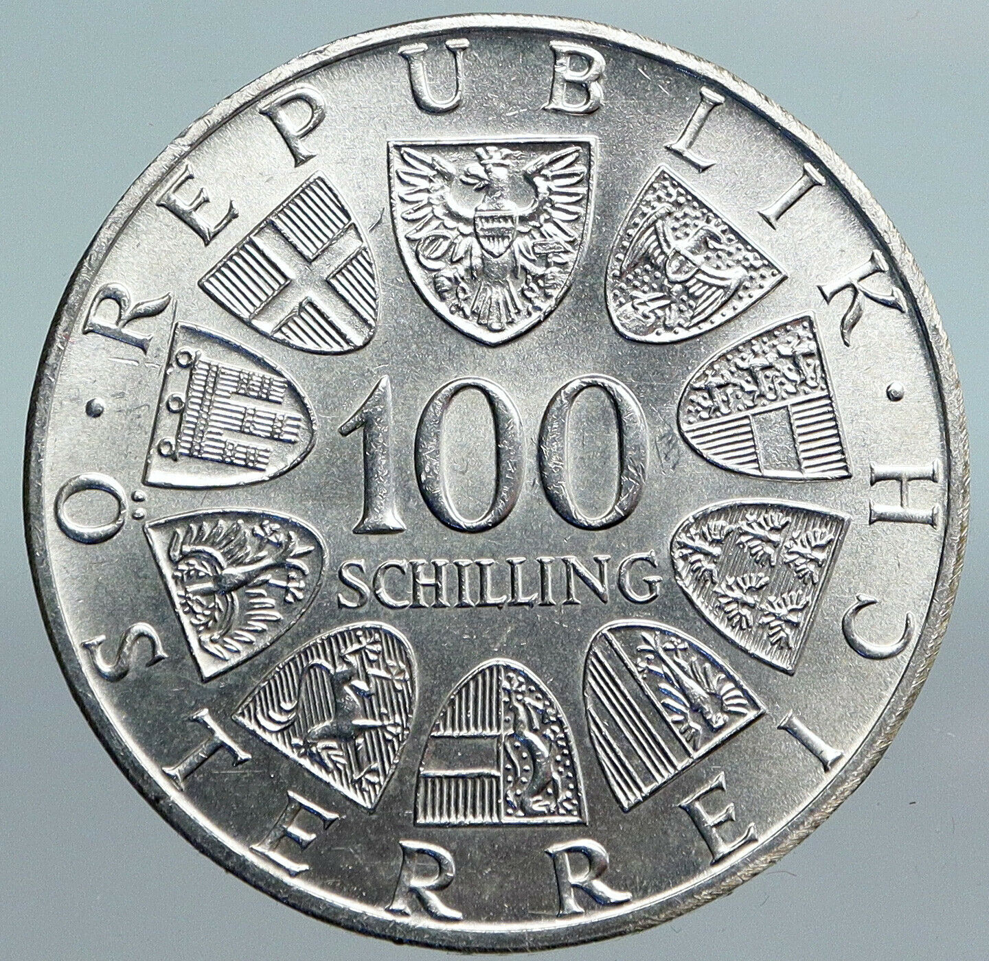 1979 AUSTRIA Festival Congresshall BREGENZ OLD Silver 100 Schilling Coin i90091