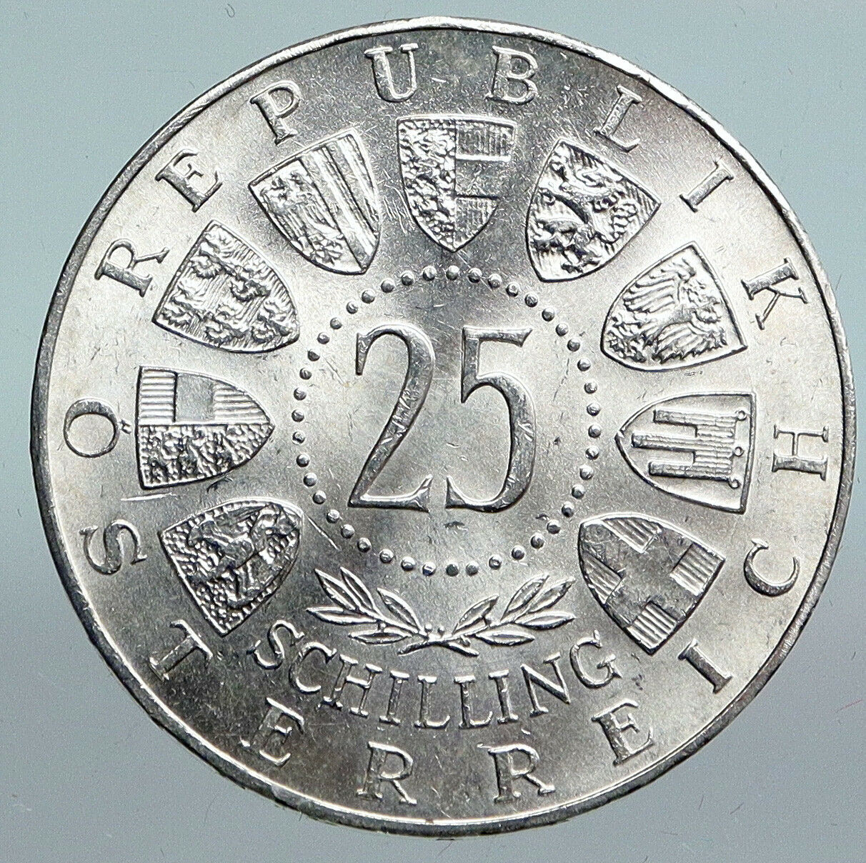 1960 AUSTRIA Carinthian Plebiscite 40th Antique Silver 25 Schilling Coin i90145