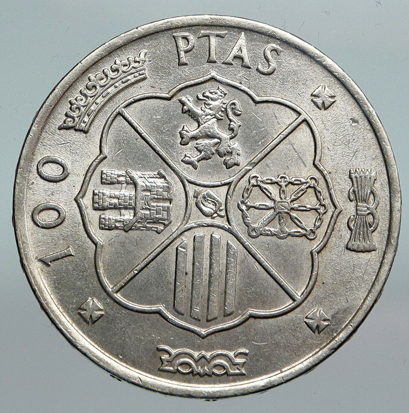 1966 SPAIN Large Franco Caudillo VINTAGE Silver 100 Pesetas Spanish Coin i90228