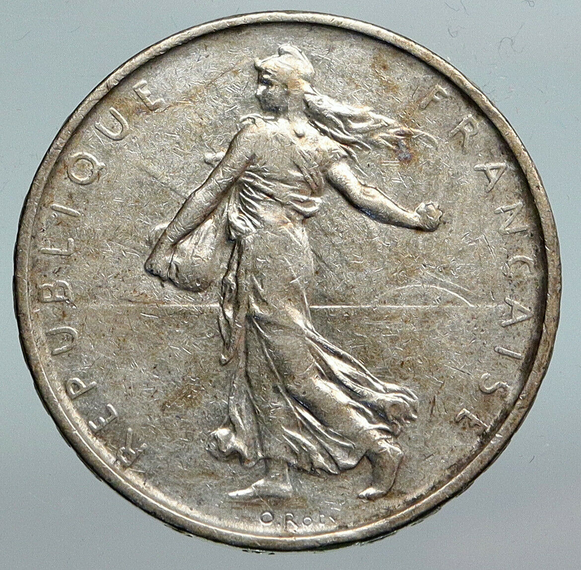 1962 FRANCE La Semeuse French SOWER WOMAN Old LARGE Silver 5 Francs Coin i90229