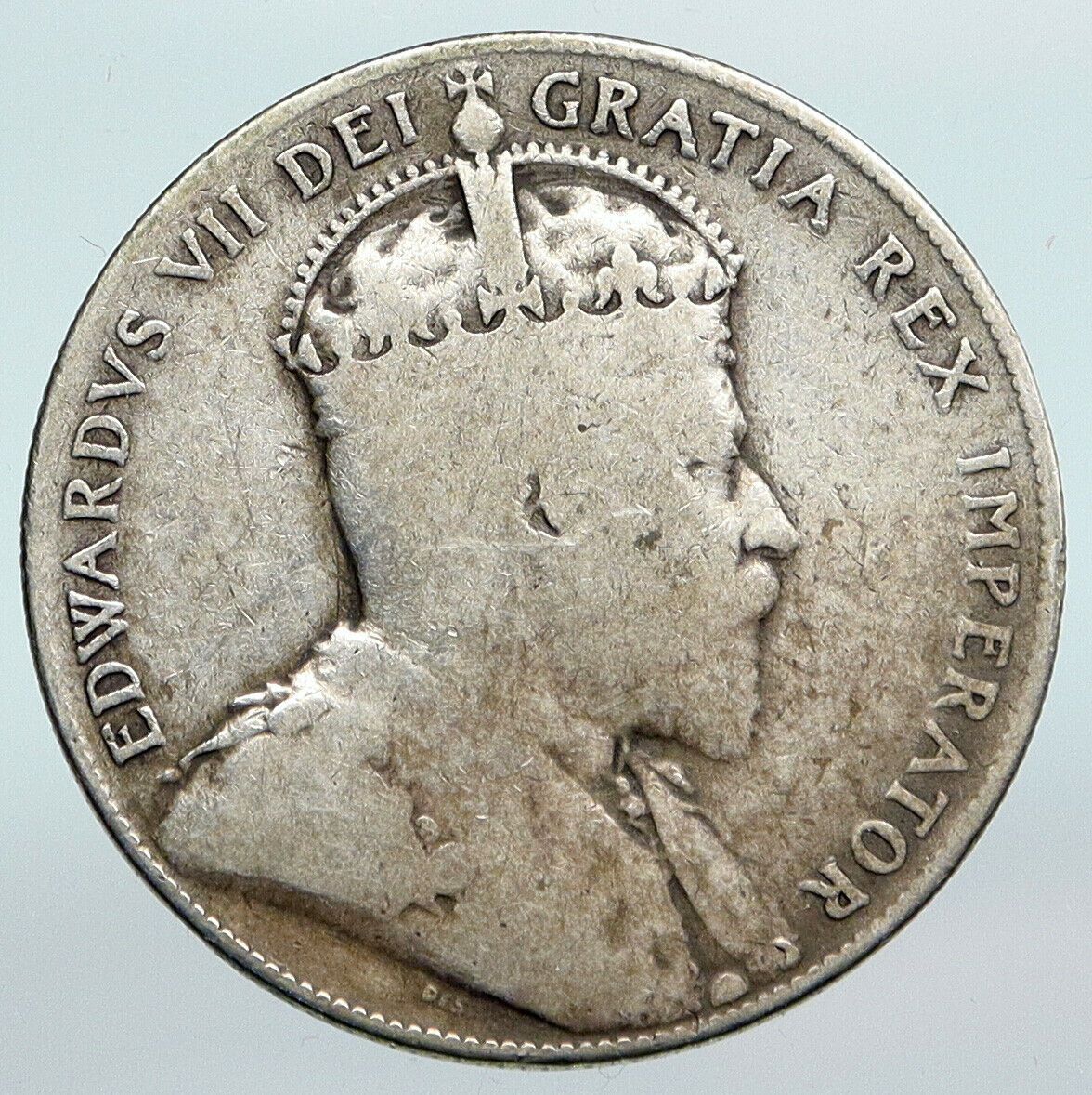 1909 CANADA Newfoundland Antique Silver 50 Cents Coin UK King Edward VII i90270