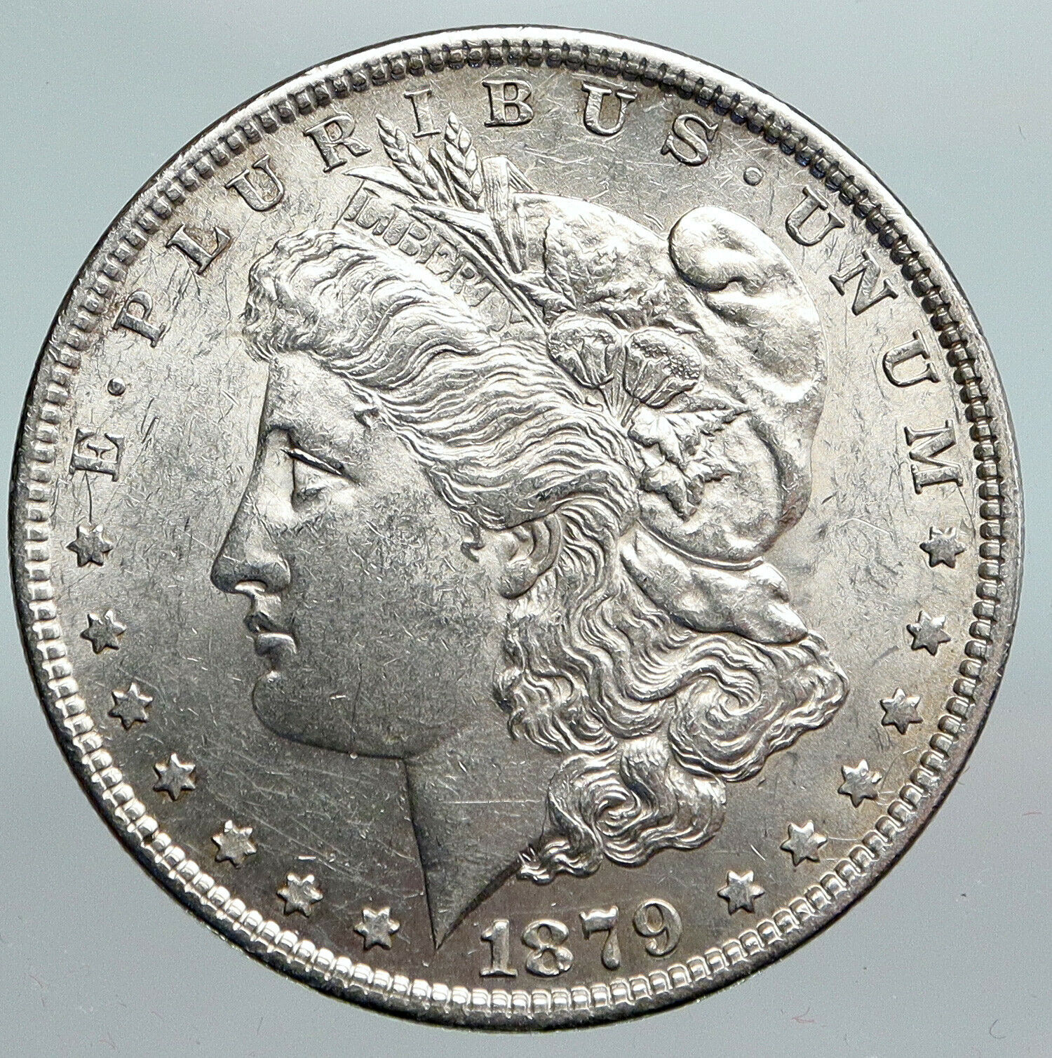 1879P UNITED STATES of America Morgan EAGLE Vintage SILVER US Dollar Coin i90366