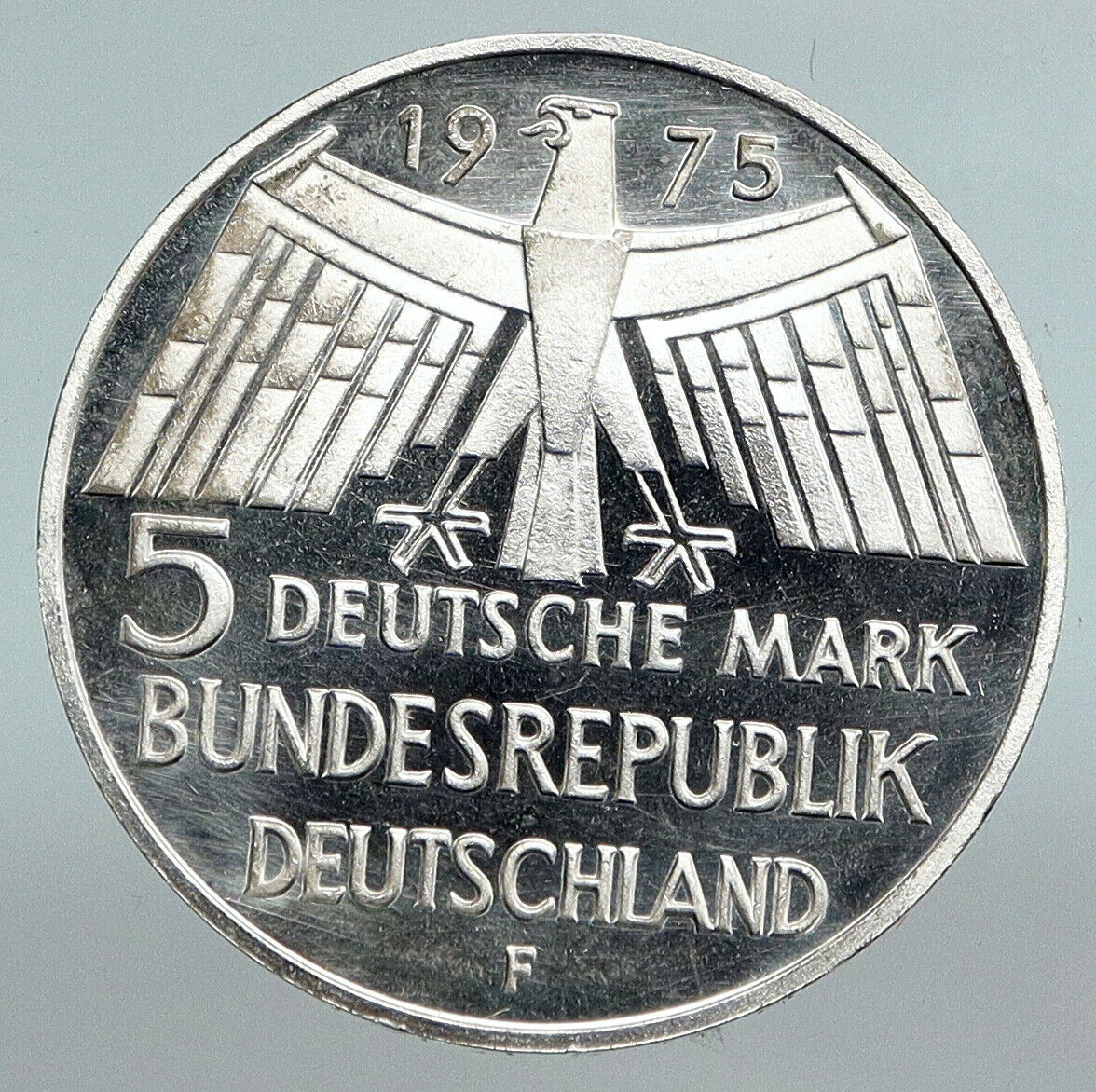 1975F Germany European Historic Monuments Proof Silver 5 Mark German Coin i90369