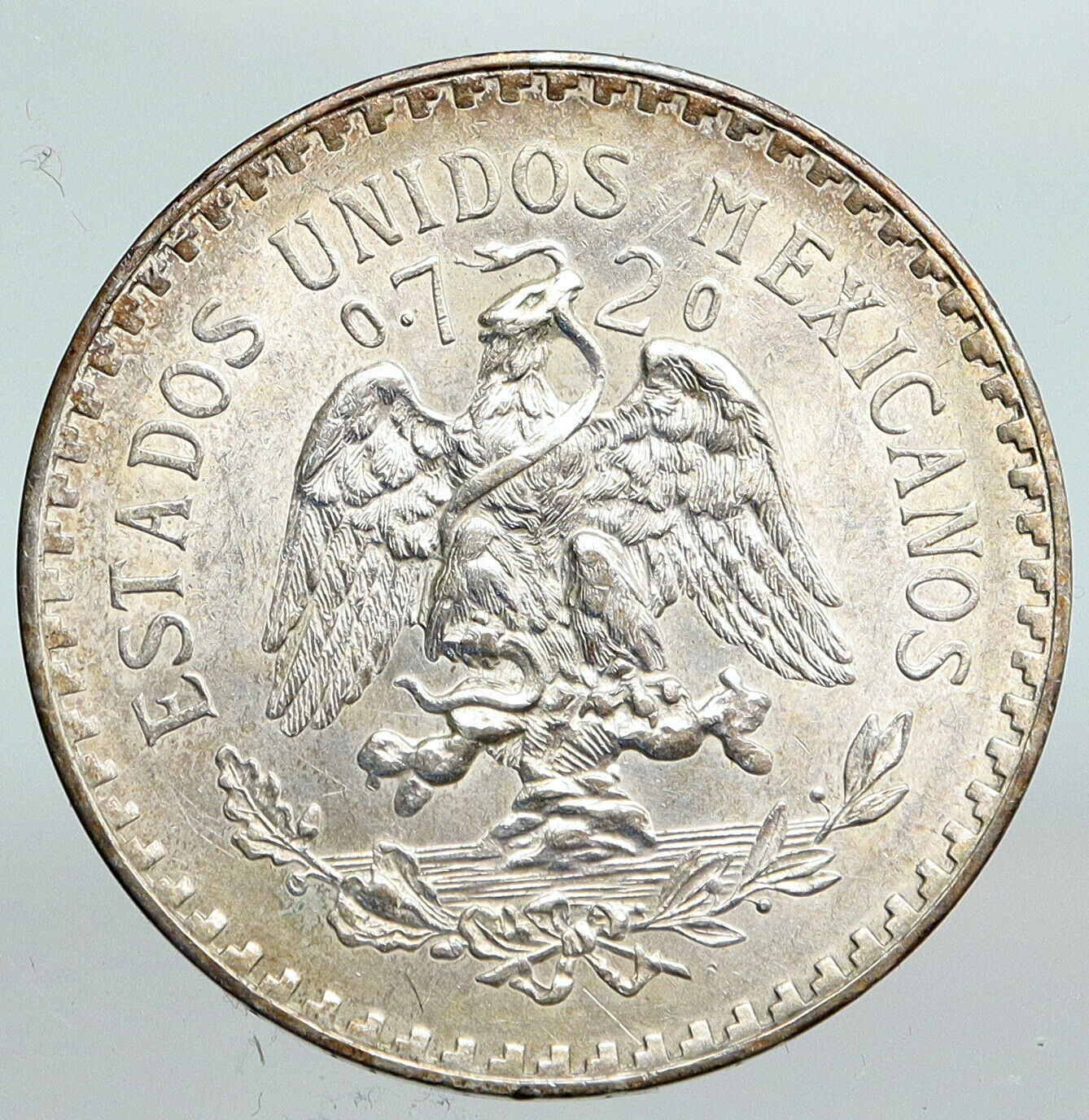 1932 Mo MEXICO Large Eagle Liberty Cap Mexican Antique Silver 1 Peso Coin i90373