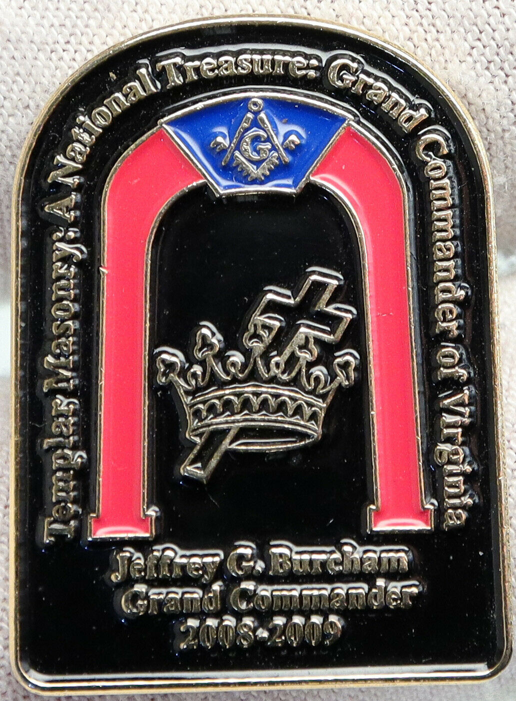 USA FREEMASON VIRGINIA GRAND COMMANDER KNIGHTS TEMPLAR Scottish Rite Pin i90400