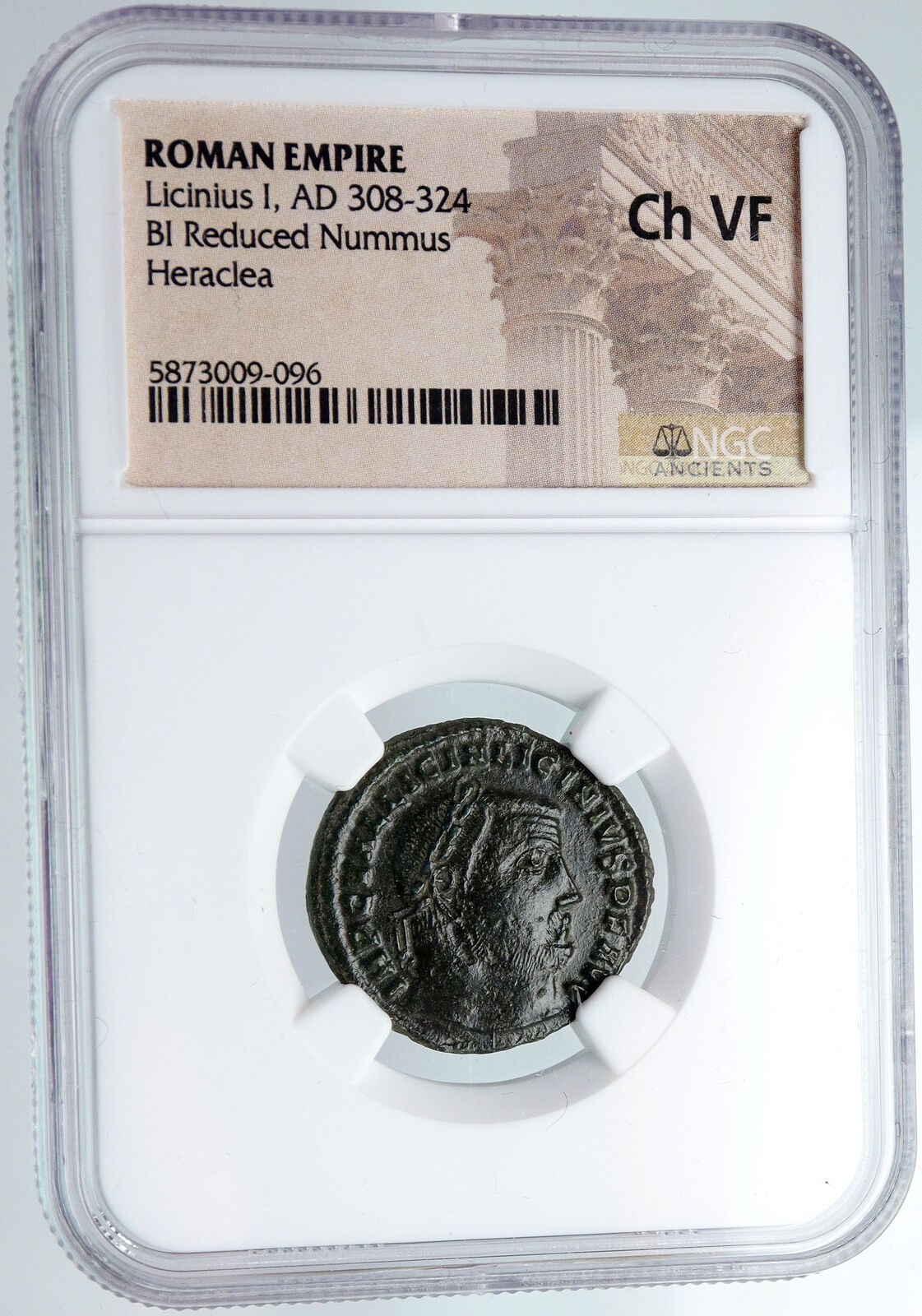 LICINIUS I Authentic Ancient 313AD Alexandria Egypt Roman Coin VIRTUS NGC i90421