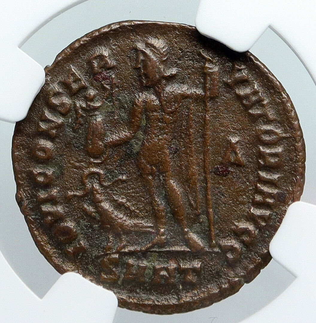 LICINIUS I Authentic Ancient 313AD Alexandria Egypt Roman Coin VIRTUS NGC i90424