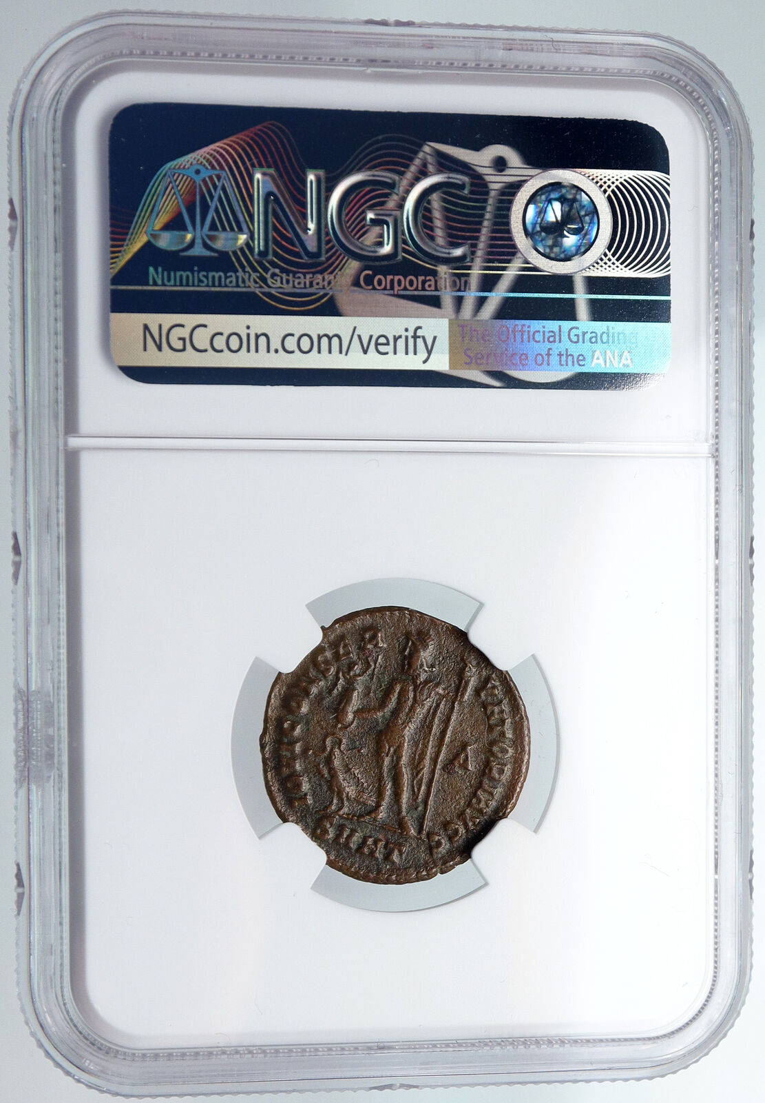 LICINIUS I Authentic Ancient 313AD Alexandria Egypt Roman Coin VIRTUS NGC i90424