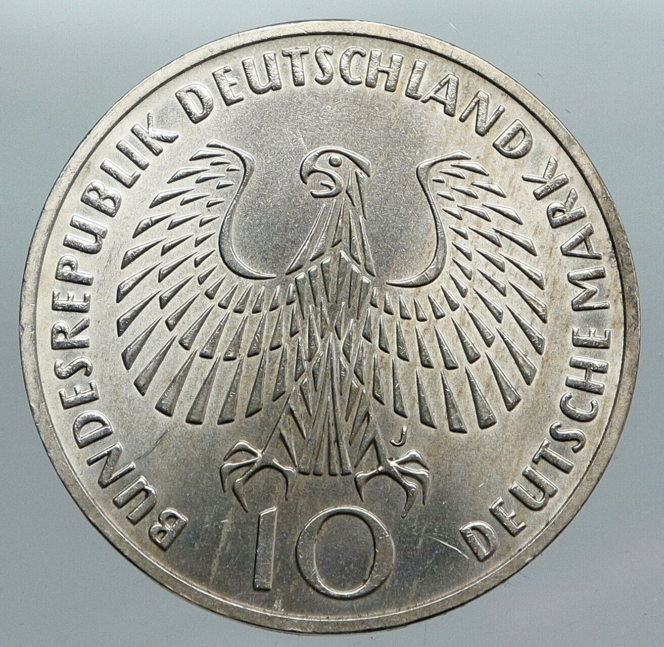 1972 Germany Munich Summer Olympic Antique Vintage Silver 10 Mark Coin i90531