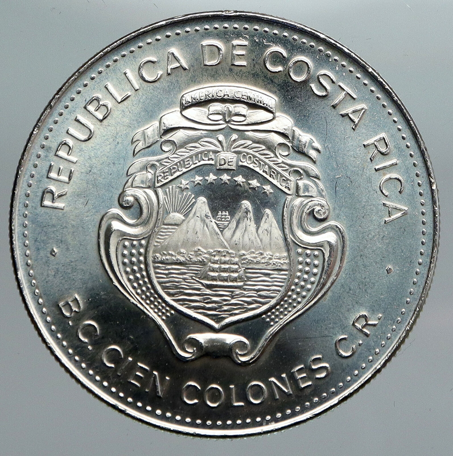 1979 COSTA RICA Year of the Child UNESCO VINTAGE Silver 100 Colones Coin i90564