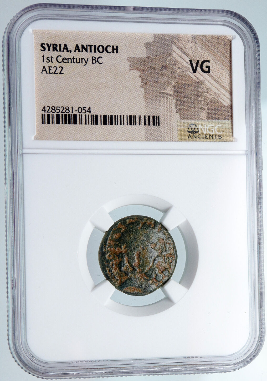 ANTIOCH in SELEUKIS and PIERIA Zeus Nike SCEPTER Ancient Greek Coin NGC i90010