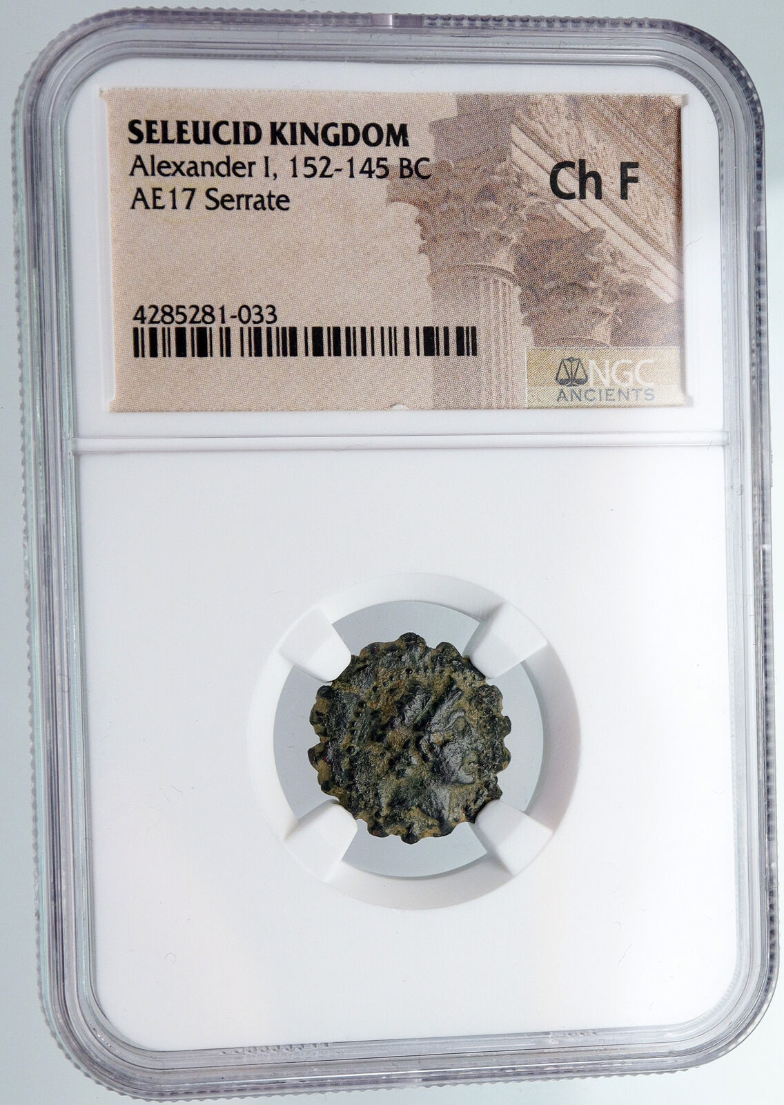 Alexander I Balas Seleucid Kingdom HERCULES Apollo Ancient Greek Coin NGC i90588