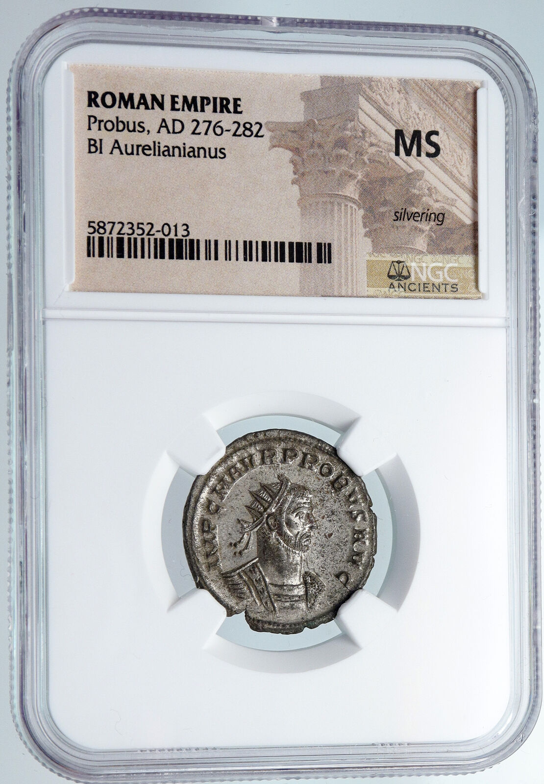 PROBUS Authentic Ancient 276AD Serdica Original Roman Coin VICTORY NGC i90000