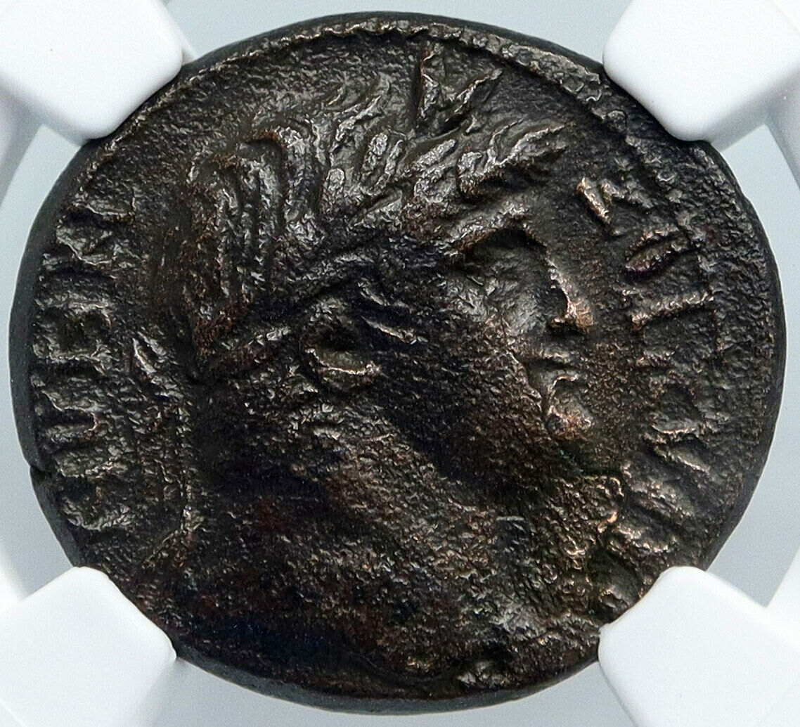 NERO Authentic Ancient Genuine Original 54AD OLD Roman Coin Homonoia NGC i88900