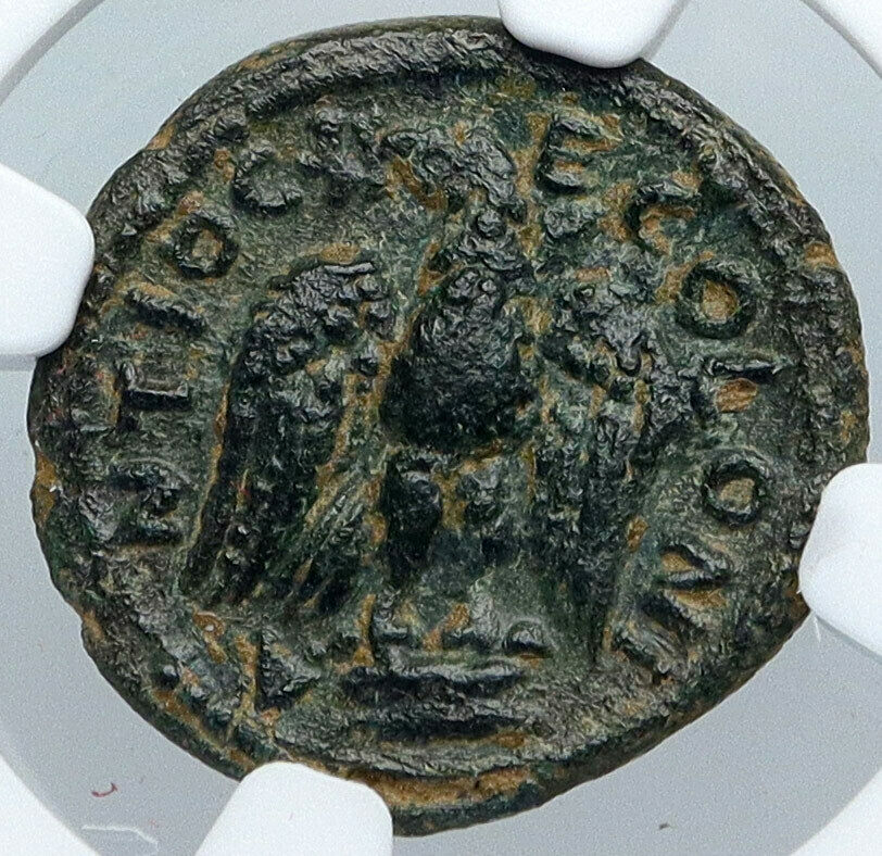 LUCIUS VERUS 161AD Pisidia, Antiochia Rome Ancient Roman Coin ALTAR NGC i88934