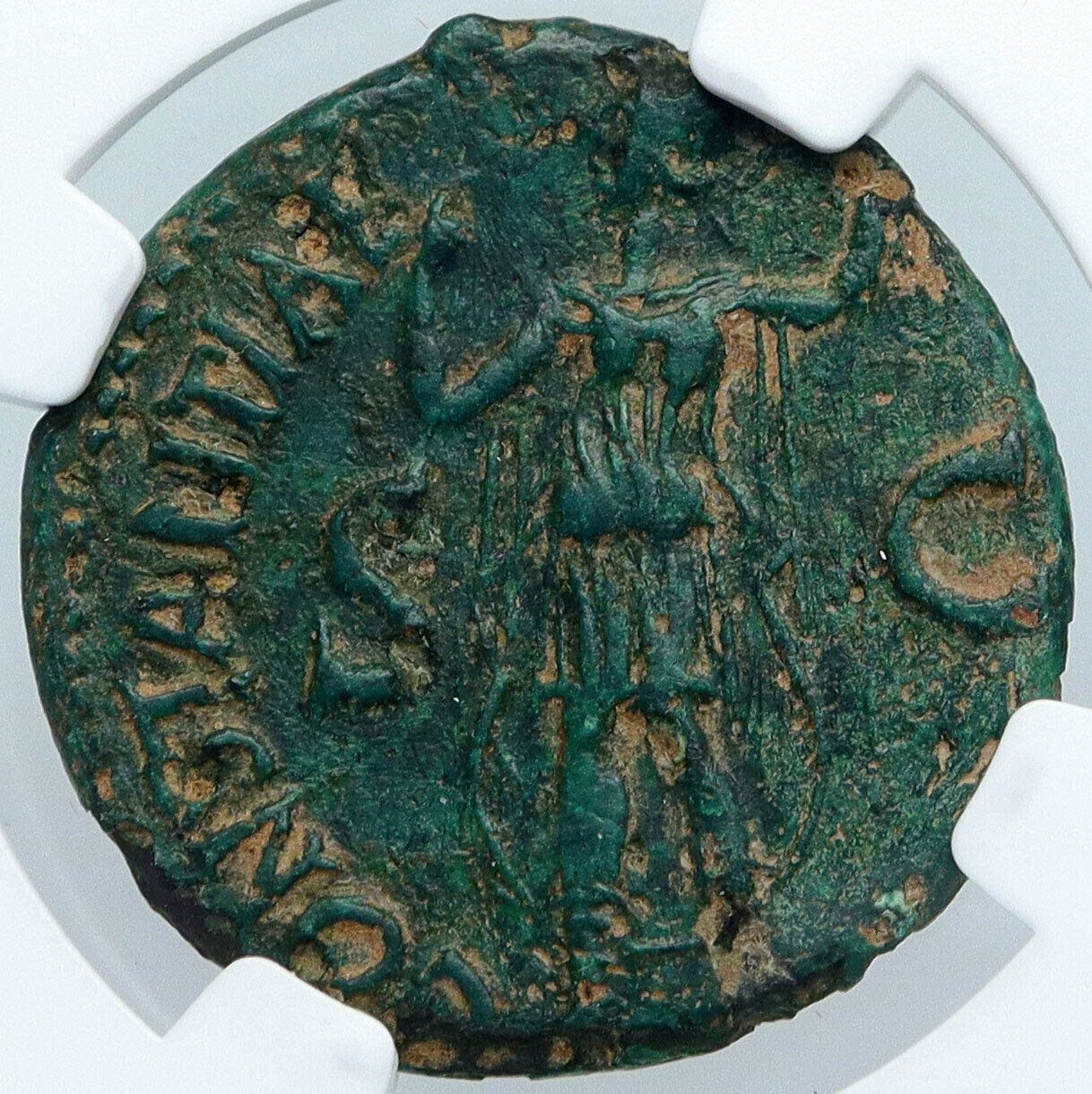 CLAUDIUS Authentic Ancient Branch Mint BARBAROUS RARE Old Roman Coin NGC i88927